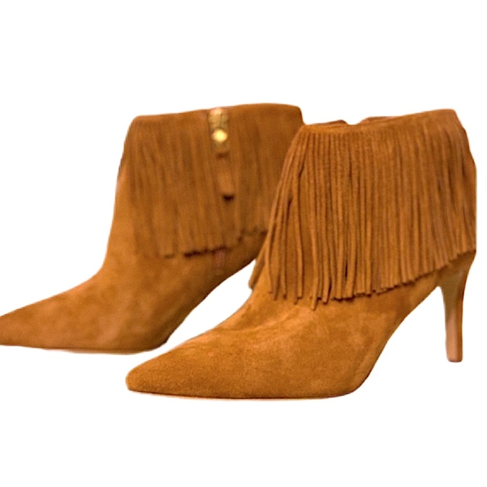 Sam Edelman Suede Fringe Booties